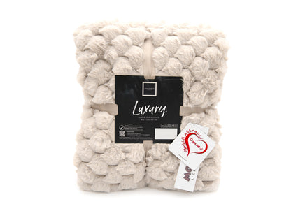 Coperta luxury colore tortora