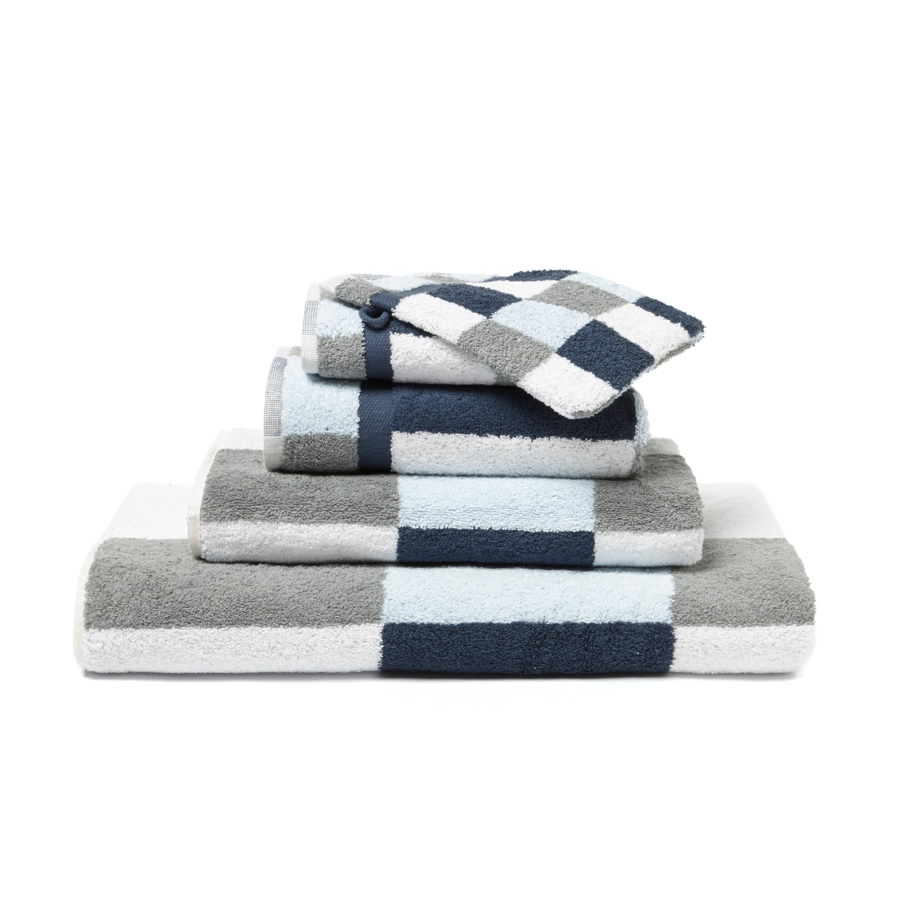 Coppia Asciugamani Boston colore blu jeans