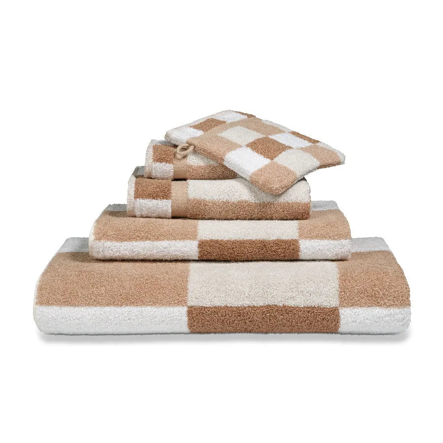 Coppia Asciugamani Boston colore praline
