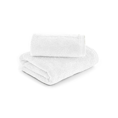 Coppia asciugamani Pura colore bianco