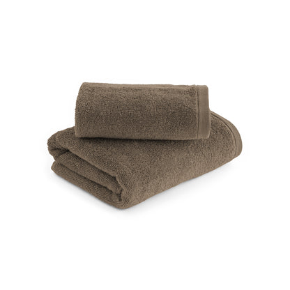 Coppia asciugamani Pura colore noisette