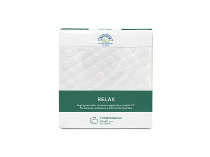 Coppia copriguanciale Relax dettaglio confezione retro
