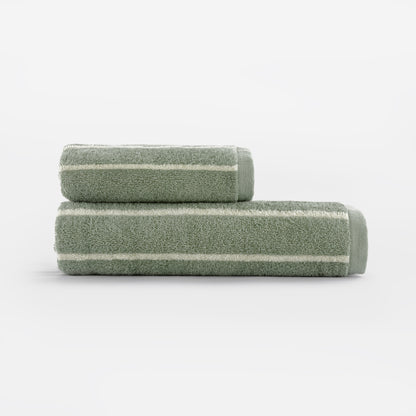 Coppia di Asciugamani Saint Louis colore verde