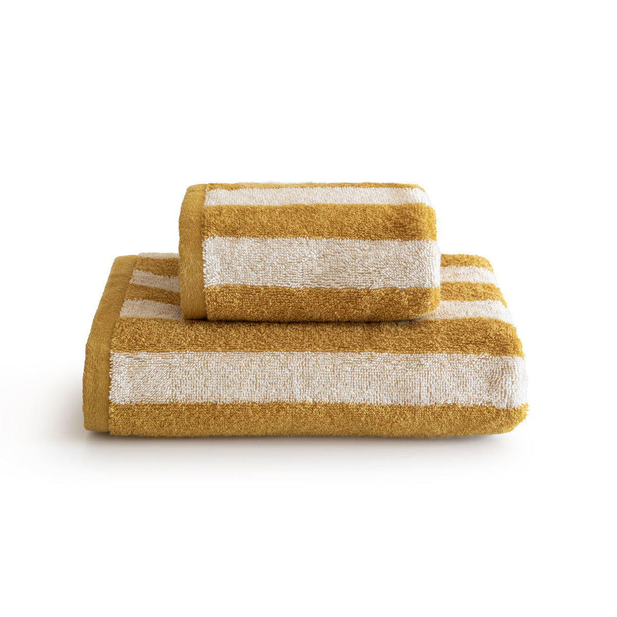 Coppia di Asciugamani Savannah colore giallo