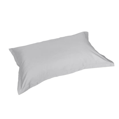 Coppia federe in raso, Trecento colore grigio-perla