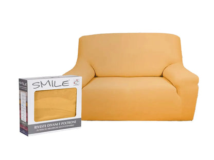 Copridivano Smile – Protezione e stile per il tuo salotto colore oro