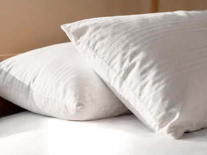 Coppia copriguanciali Daunex in puro cotone fasciati diamond