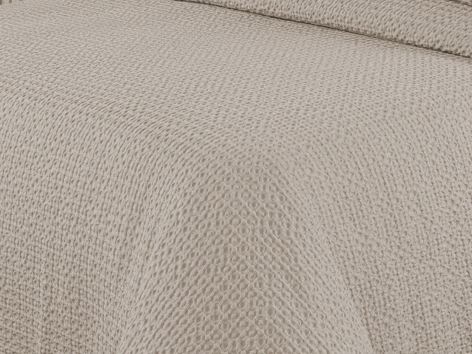 Copriletto Perugino Stone Washed colore tortora dettaglio tessuto