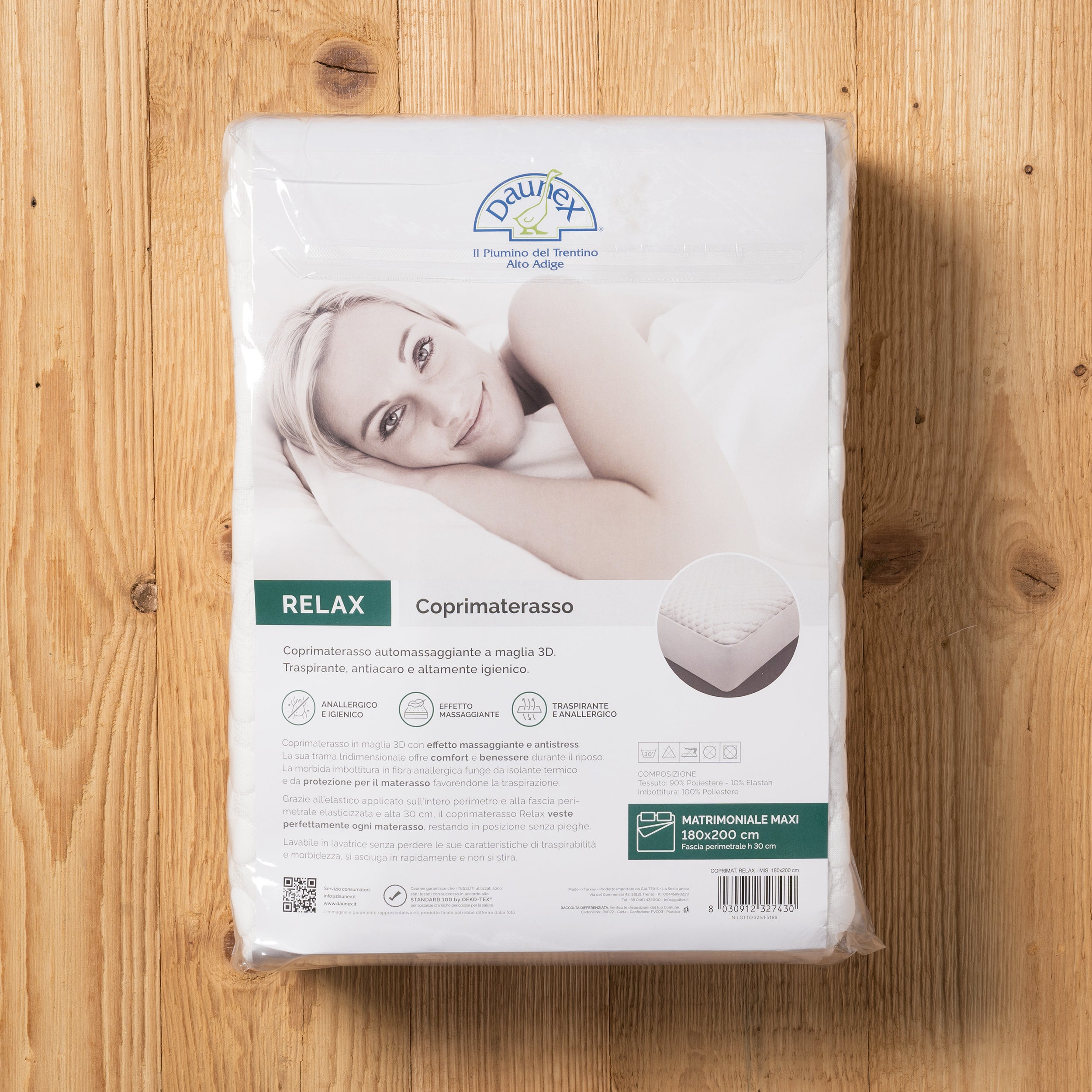 Coprimaterasso Relax busta fronte