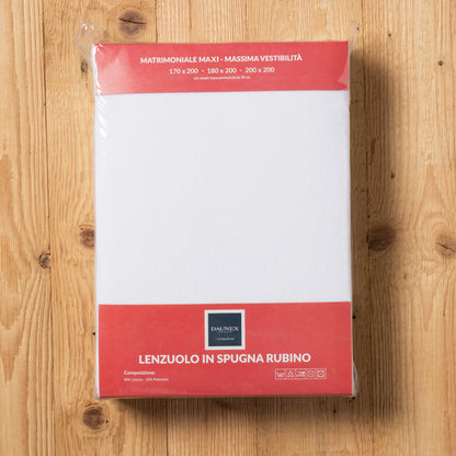 Coprimaterasso in spugna rubino Daunex busta retro