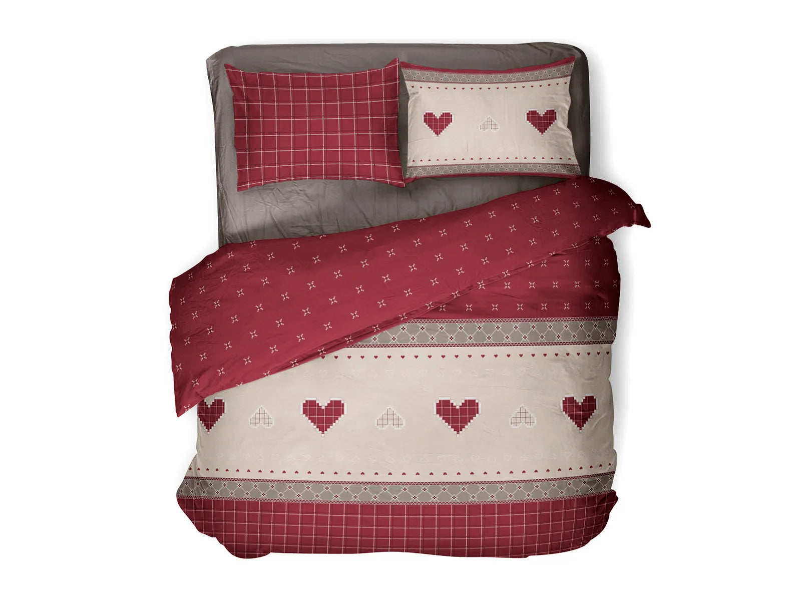 Parure copripiumino in puro cotone Daunex, Verbier - Home Loves