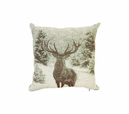 Cuscino Cervo Enjoy colore verde fronte