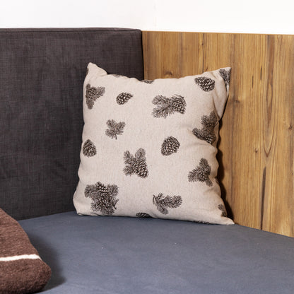 Cuscino Pigne con interno colore marrone