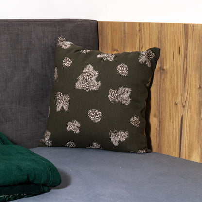 Cuscino Pigne con interno colore verde