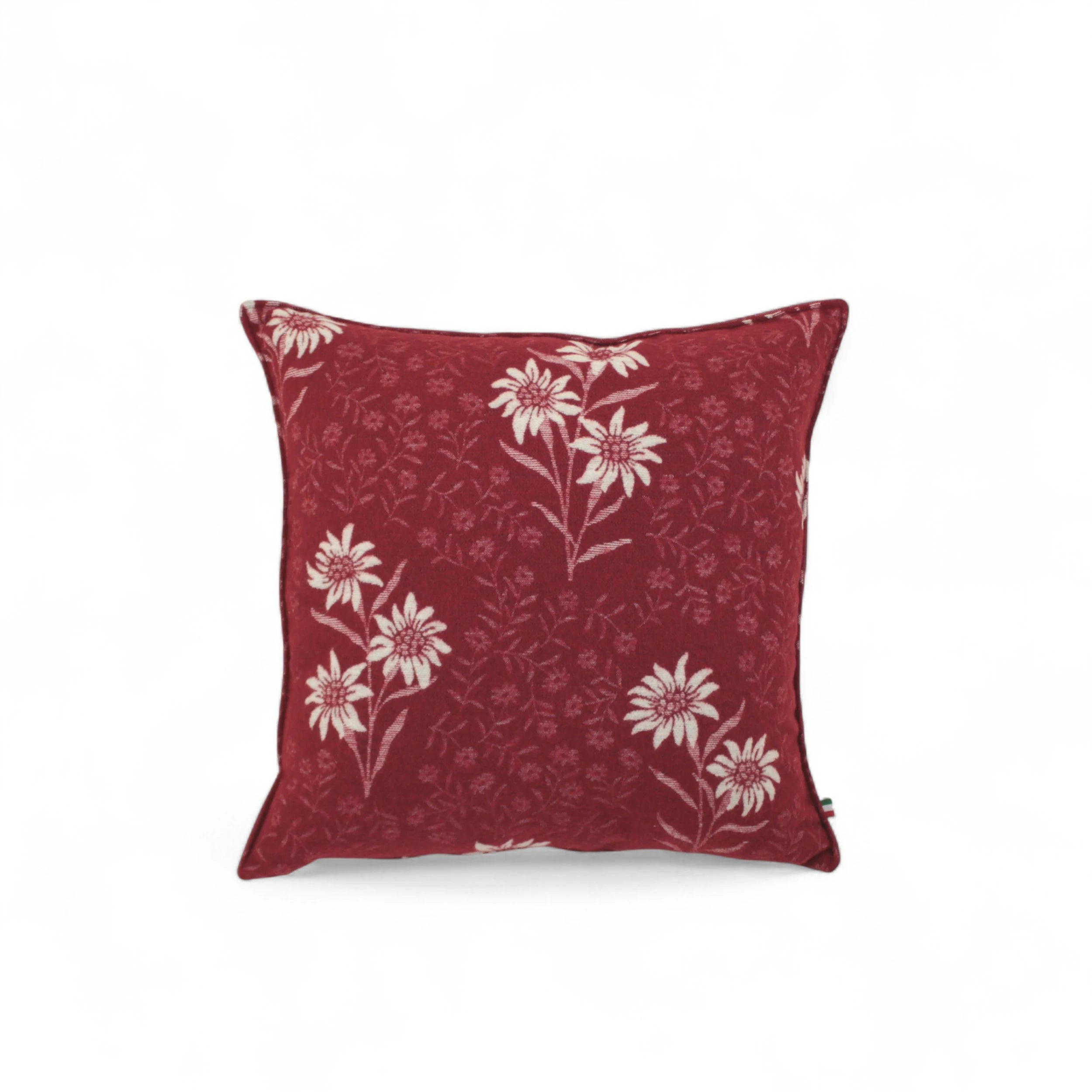 Cuscino Stella Alpina Wool colore rosso frontale