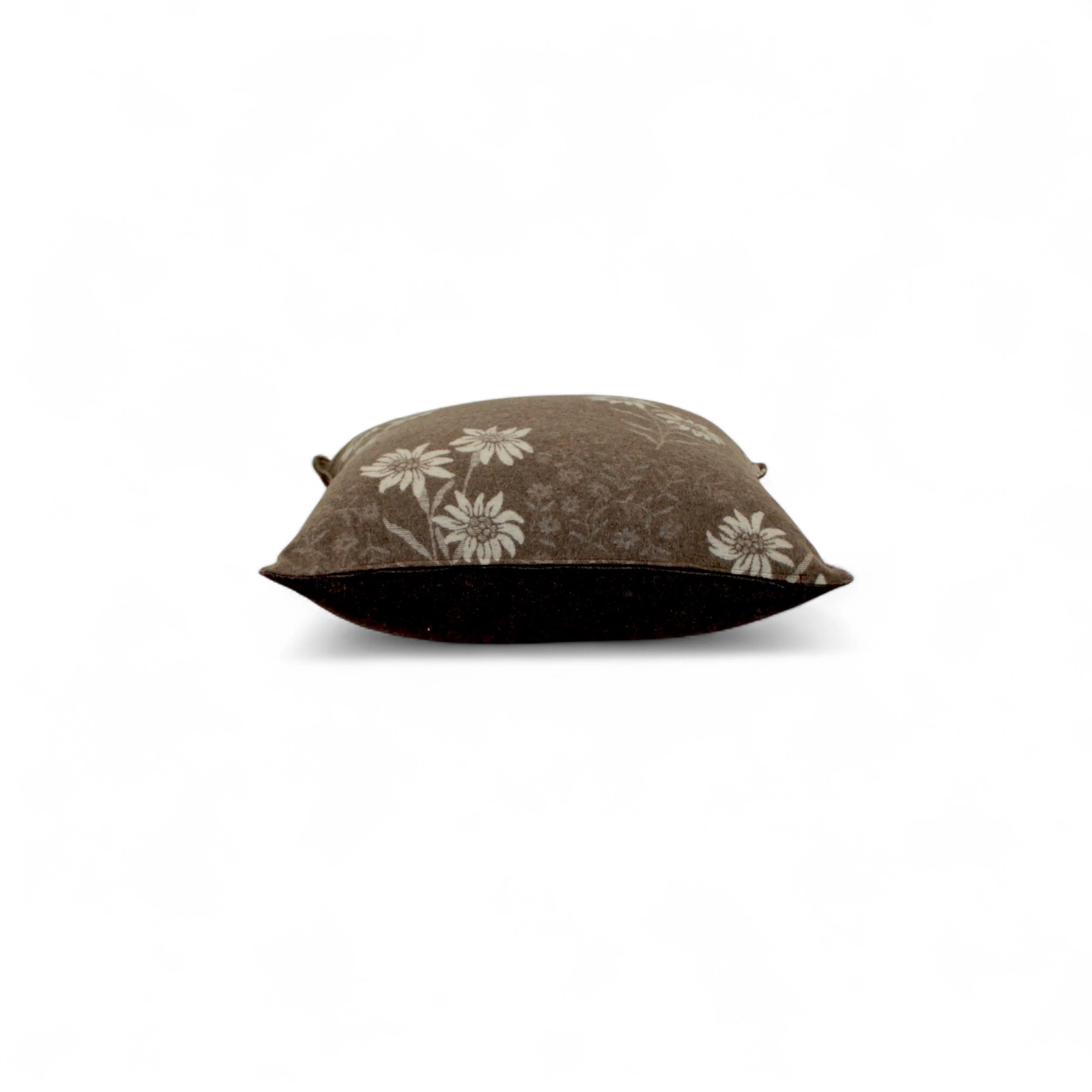 Cuscino Stella Alpina Wool colore tortora laterale