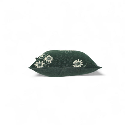 Cuscino Stella Alpina Wool colore verde laterale