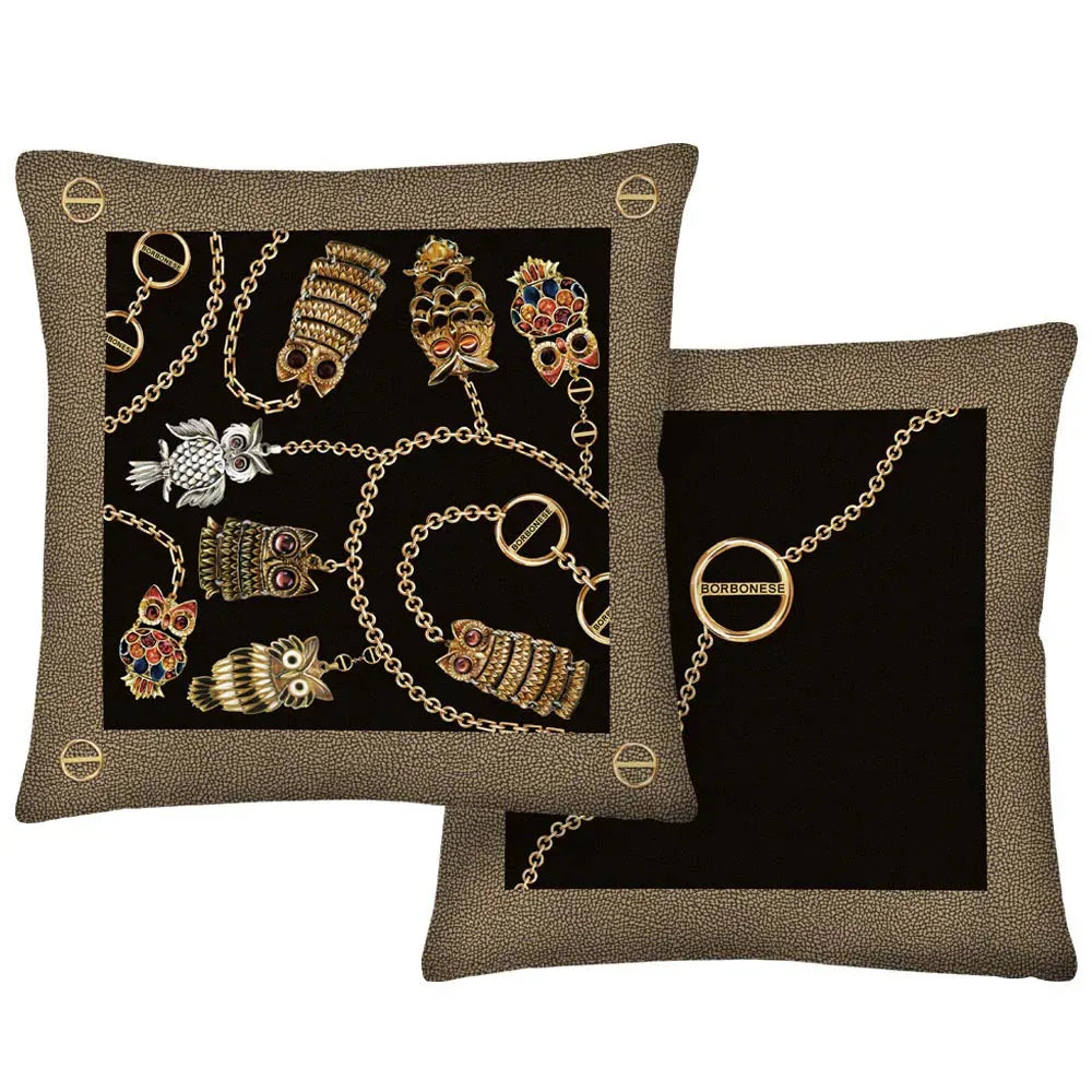 Cuscino arredo in velluto iconic lucky Borbonese - Home Loves