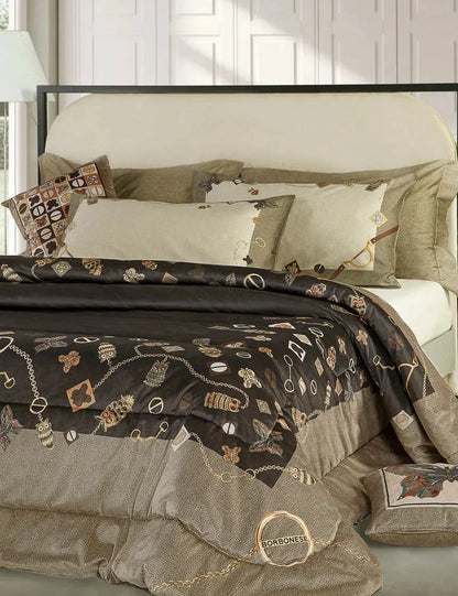 Cuscino arredo in velluto iconic pegaso Borbonese - Home Loves