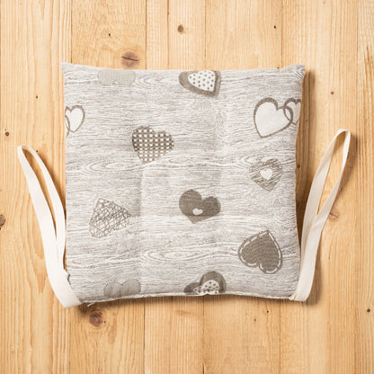 Cuscino trapuntino campiglio Daunex misura 40 x 40 cm colore beige fronte