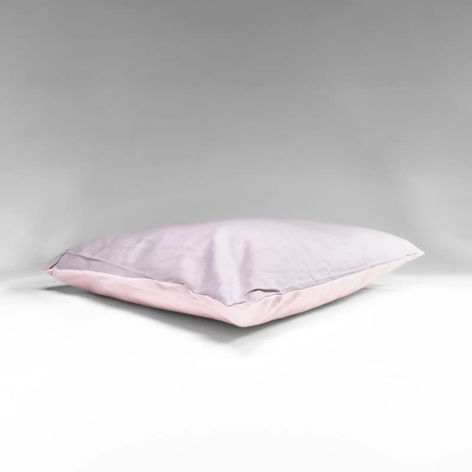 Cuscino arredo duo colore rosa-grigio/topo non sfoderabile