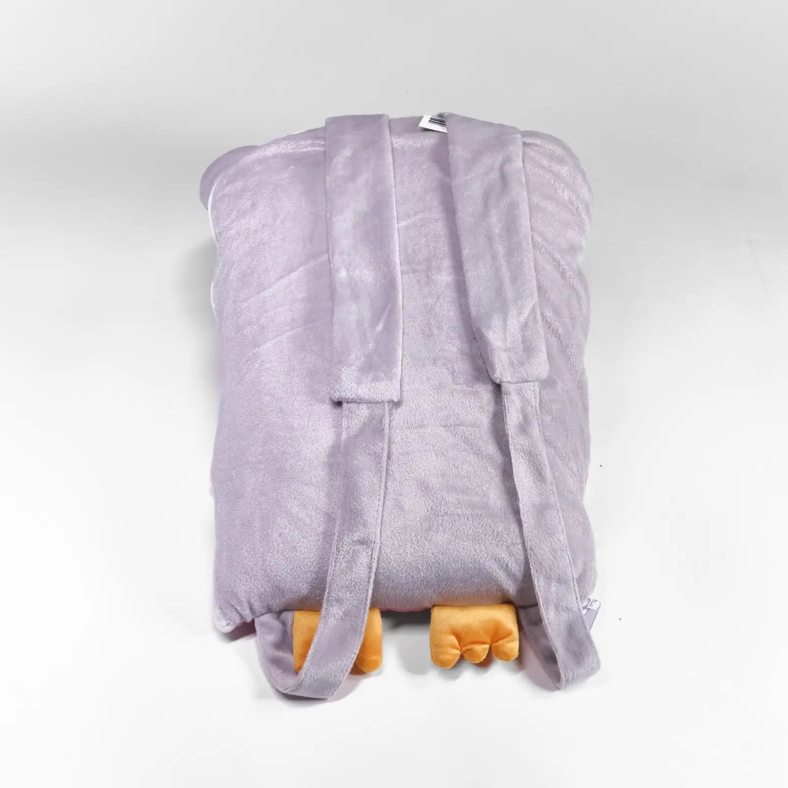 Sehr weiche Decke mit Zaza-Babyrucksack in rosa-grauer Farbe