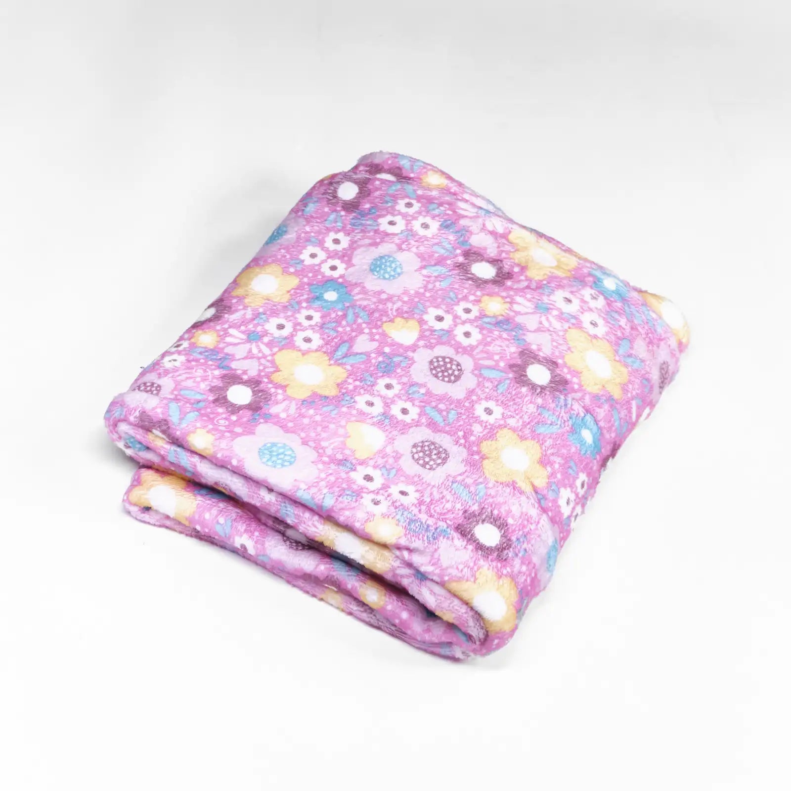 Plaid micropolaire Lena mesurant 130 x 160 cm, coloris rose