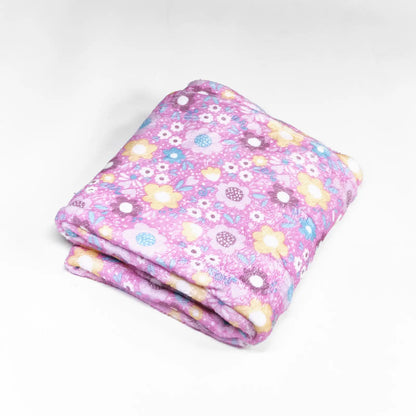 Plaid micropolaire Lena mesurant 130 x 160 cm, coloris rose