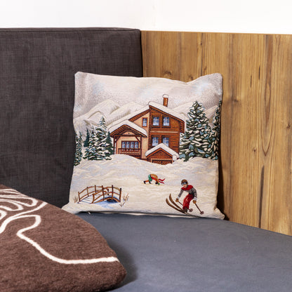 Federa cuscino Winter Daunex misura 45x45 cm retro