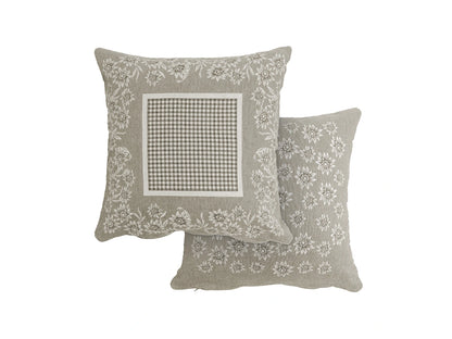 Fodera Cuscino Tirolese Tovel colore beige quadrato