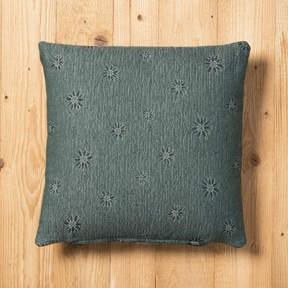 Fodera cuscino Alpiflora double-face misura 45 x 45 cm colore verde retro