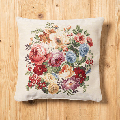 Fodera cuscino floral Daunex misura 45 x 45 cm dettaglio
