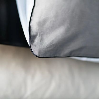 Completo lenzuola matrimoniale in raso di puro cotone, Satin finesse - Home Loves