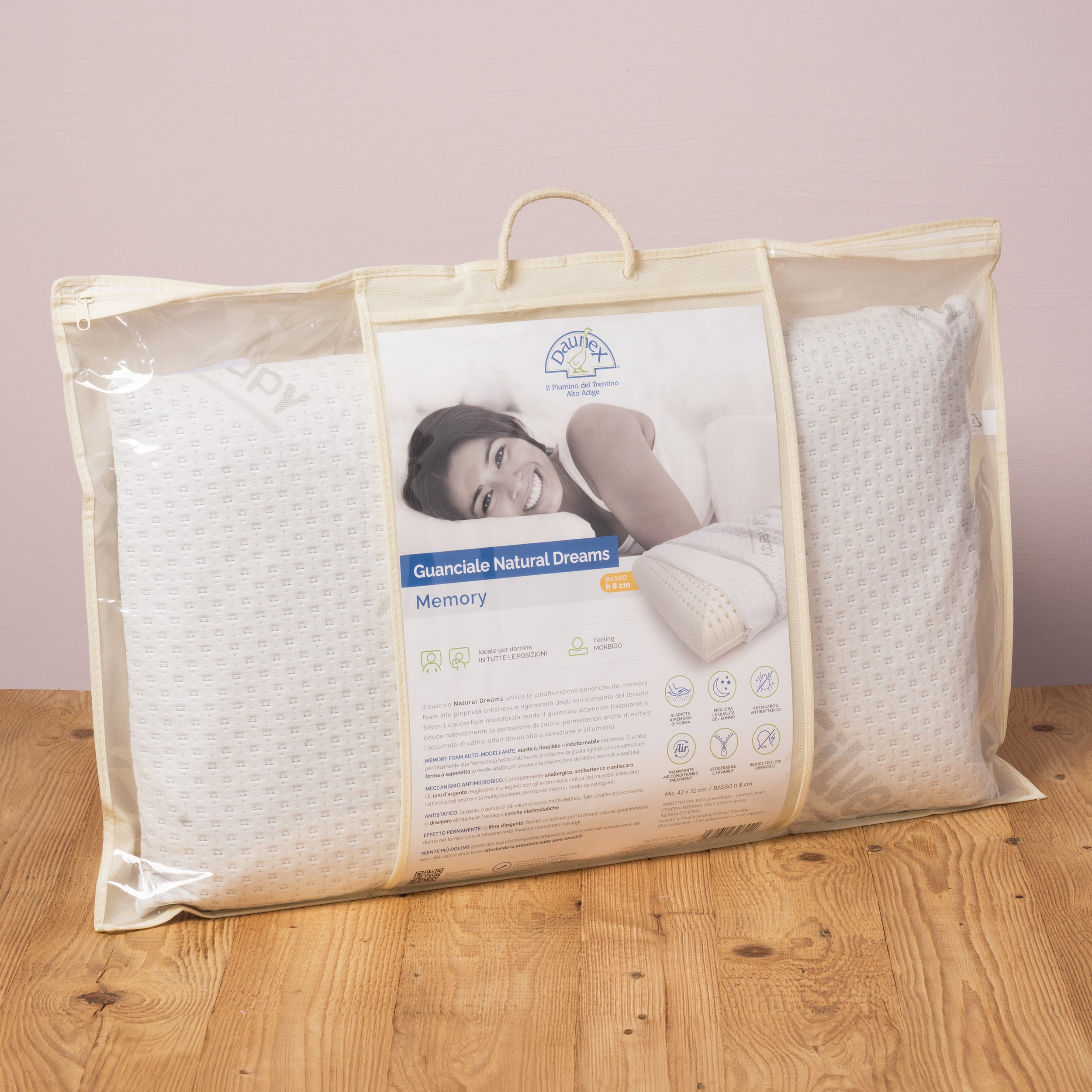 Guanciale in memory anallergico Natural Dreams Daunex