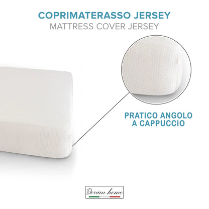 Coprimaterasso Jersey protective impermeabile, dorian home - Home Loves