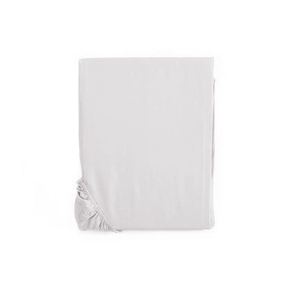 Lenzuolo con Angoli Caldo Cotone Tinta Unita colore bianco