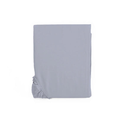 Lenzuolo con Angoli Caldo Cotone Tinta Unita colore grigio