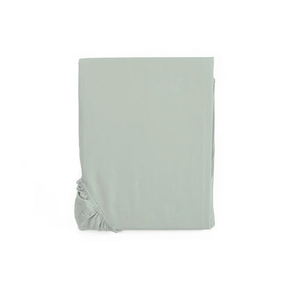 Lenzuolo con Angoli Caldo Cotone Tinta Unita colore verde