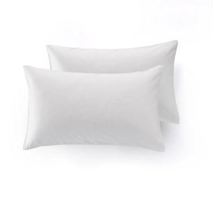 Lenzuolo con Angoli Caldo Cotone Tinta Unita federe colore bianco