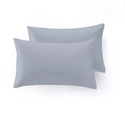 Lenzuolo con Angoli Caldo Cotone Tinta Unita federe colore grigio