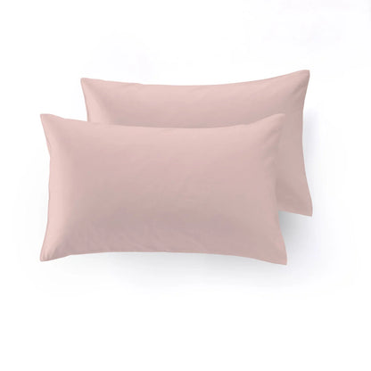 Lenzuolo con Angoli Caldo Cotone Tinta Unita federe colore rosa