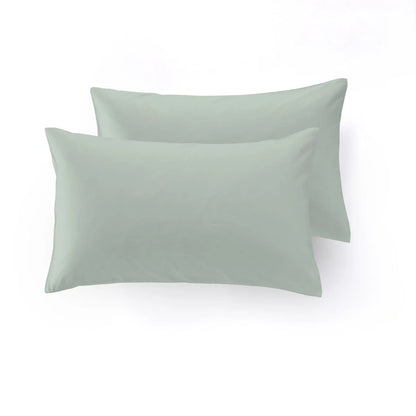 Lenzuolo con Angoli Caldo Cotone Tinta Unita federe colore verde