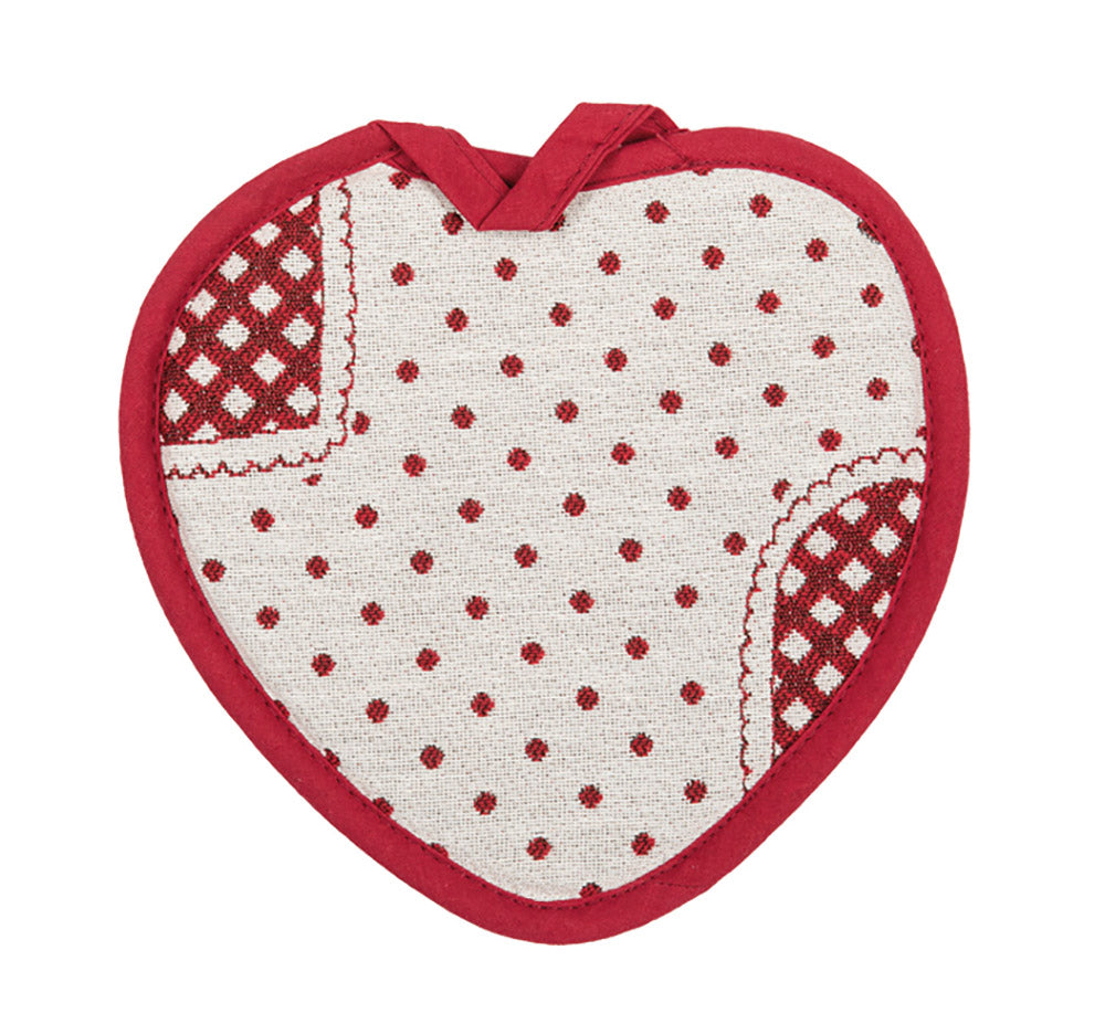 Presina bordata cuore Daunex misura 20 x 20 cm, montmartre