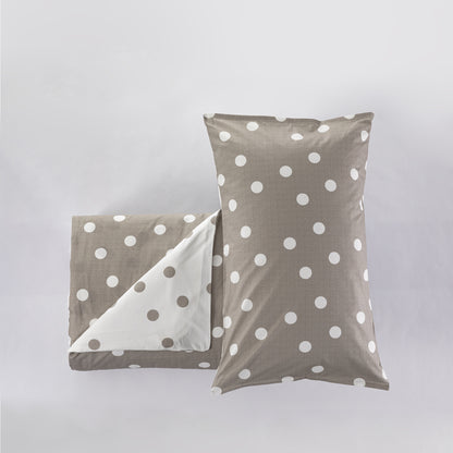 Parure Copripiumino Milk Pois colore stone