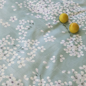 Parure copripiumino Kimono colore gray-green detaglio