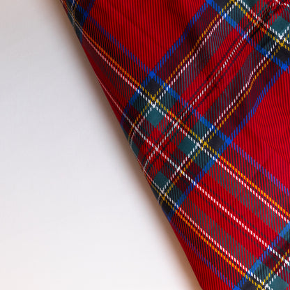 Parure copripiumino in puro cotone Daunex, Tartan dettaglio tessuto contrasto