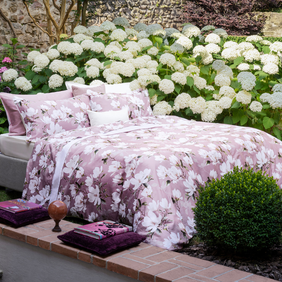 Parure copripiumino matrimoniale in raso Lavinia emozionale