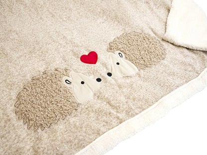 Plaid Friend Ricci Innamorati Daunex morbido e romantico dettaglio plaid