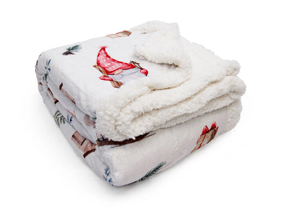 Plaid Morbidotto Enchanté Morbidezza Sherpa e Magia del Natale dettaglio plaid piegato