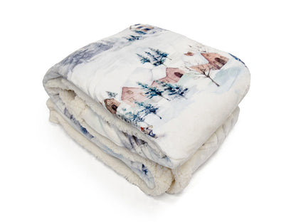 Plaid Morbidotto Norvegia Caldo e Accogliente dettaglio plaid piegato